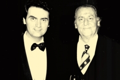 Luca con Renzo Arbore - 2000 circa